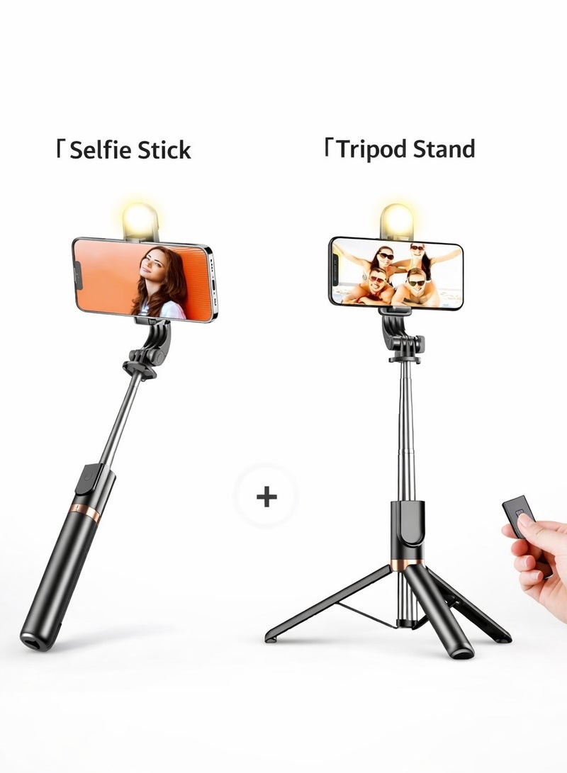 التخطيط ترايبود ثابت طويل 1.7 متر + سيلفي ستيك + حامل موبايل + رينج لايت – جهاز 3 في 1 مميز للتصوير وصناعة المحتوى والبث المباشر - Image 2